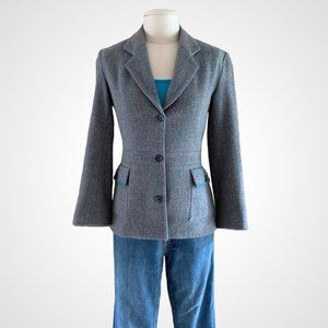 Houndstooth Wool Blazer by Calypso Christiane Celle
